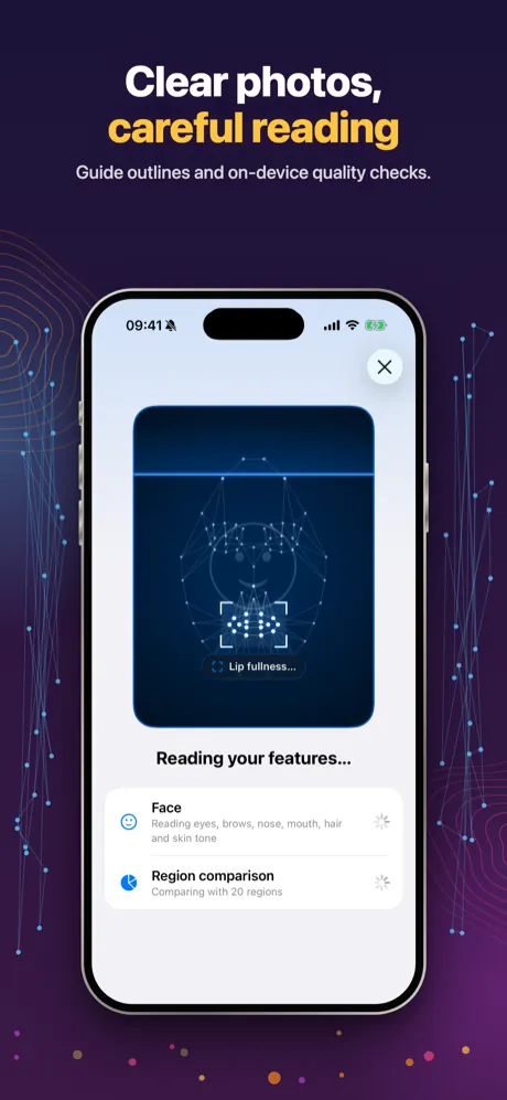 Scanning: guide outline and on-device quality checks